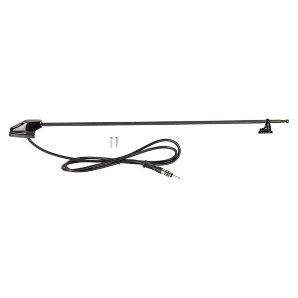 Universal antenne AM/FM DIN sort 118 cm.