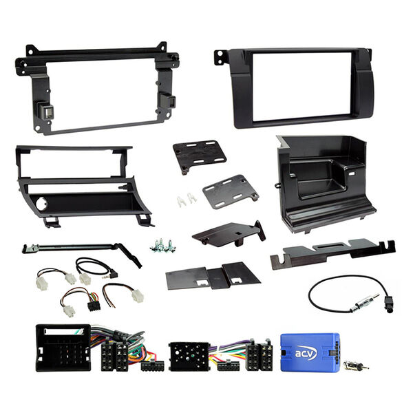 2-DIN Kit BMW E46 1998-2007 SWC/antenne