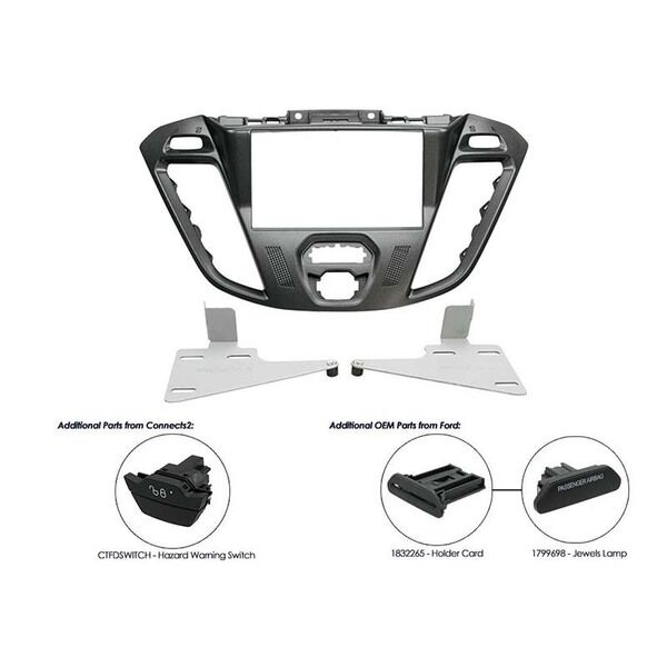 Connects2 CT23FD39 2-DIN kit Transit cus