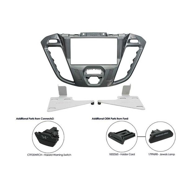 Connects2 CT23FD40 2-DIN kit Transit cus