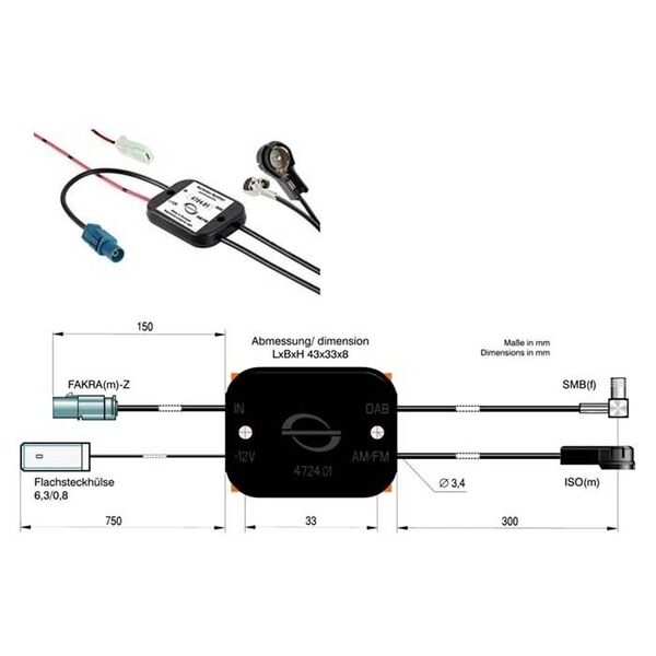 Passiv fm og dab splitter