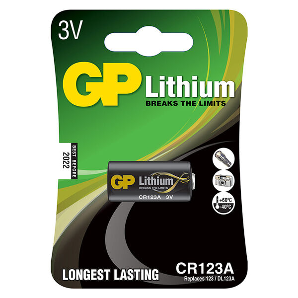 GP Pro Lithiumbatteri, CR123A, 1-pak